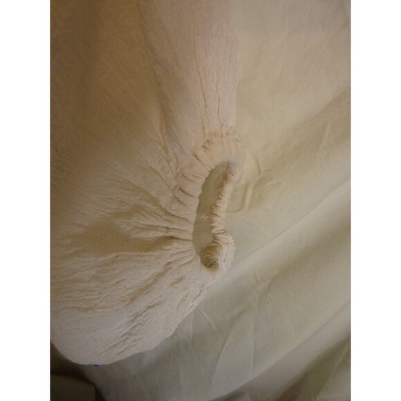 VTG 70's India-Boho-Hippie Style-100% Cotton-Gauze Embroidered Floral Top-sz S - Picture 7 of 8